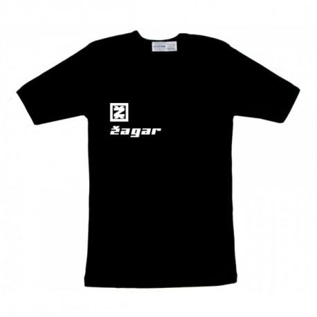 Zagar black Logo Férfipóló