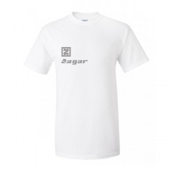 Zagar White logo silver Férfipóló