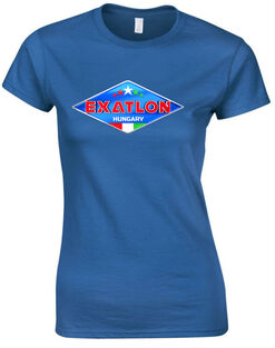 Alternative view of Exatlon Hungary kék női és férfi póló