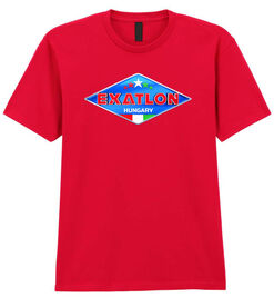 Exatlon Hungary piros női és férfi póló