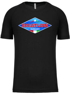Exatlon Hungary fekete női és férfi technikai póló