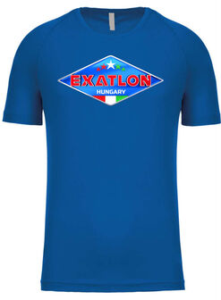 Exatlon Hungary kék női és férfi technikai póló