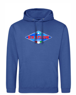 Exatlon Hungary kék női és férfi kapucnis pulóver