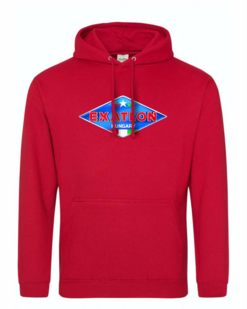 Exatlon Hungary piros női és férfi kapucnis pulóver